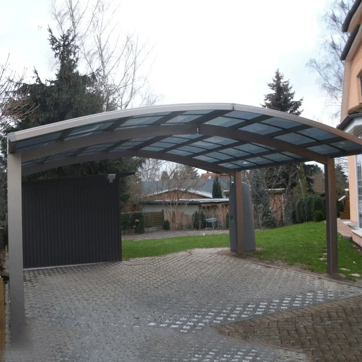 Policarbonato doble garaje aluminio ventana toldo патио cubierta techo