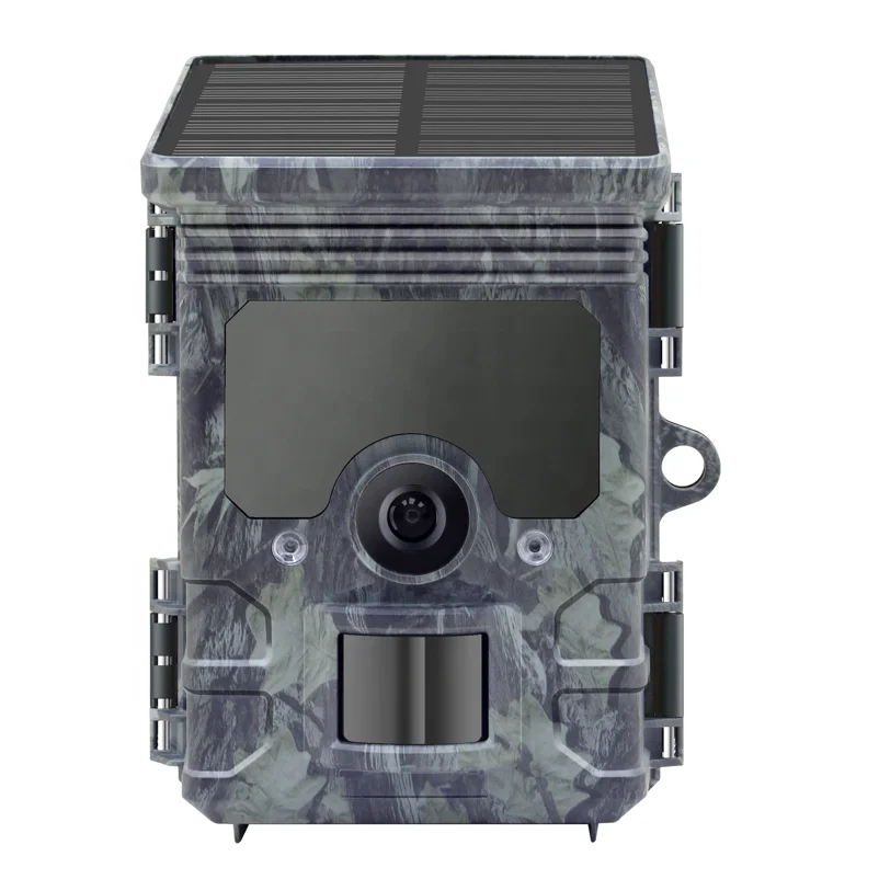 Powerful outdoor waterproof IP66 long range wildlife bluetooth app solar powered 4k hunting trail camera with app