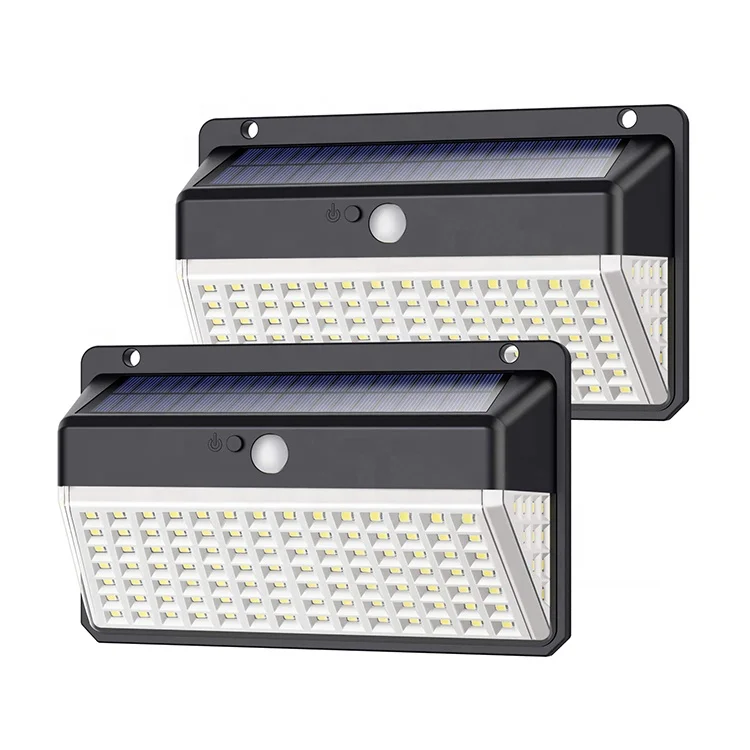 
Wholesale Waterproof High Quality 118 Led Solar Powered Security Wall Lights 