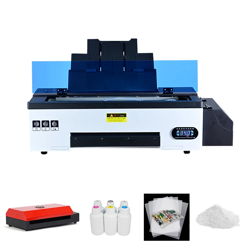 A3 30cm DTF Printer Printing Machine Heat Transfer Pet Film DTF Printer 4 Color 2 White Impressora DTF With R1390 L1800 DX5 Head