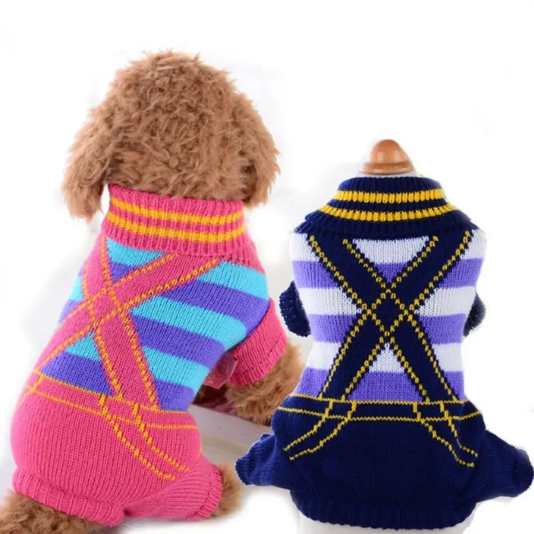 
Warm Costume Knitted Turtleneck Pet Puppy Large Dog Sweaters 