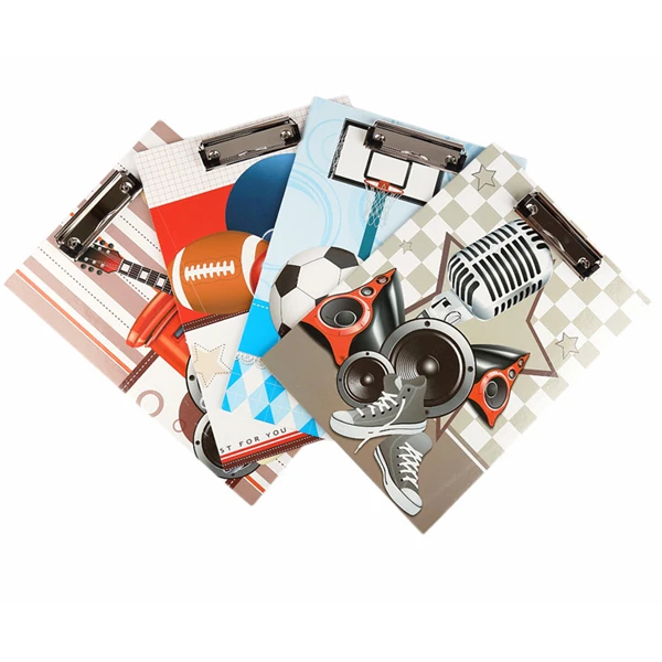 Factory supplier office stationery useful items A4 FC size accept customized logo paper printing clipboard