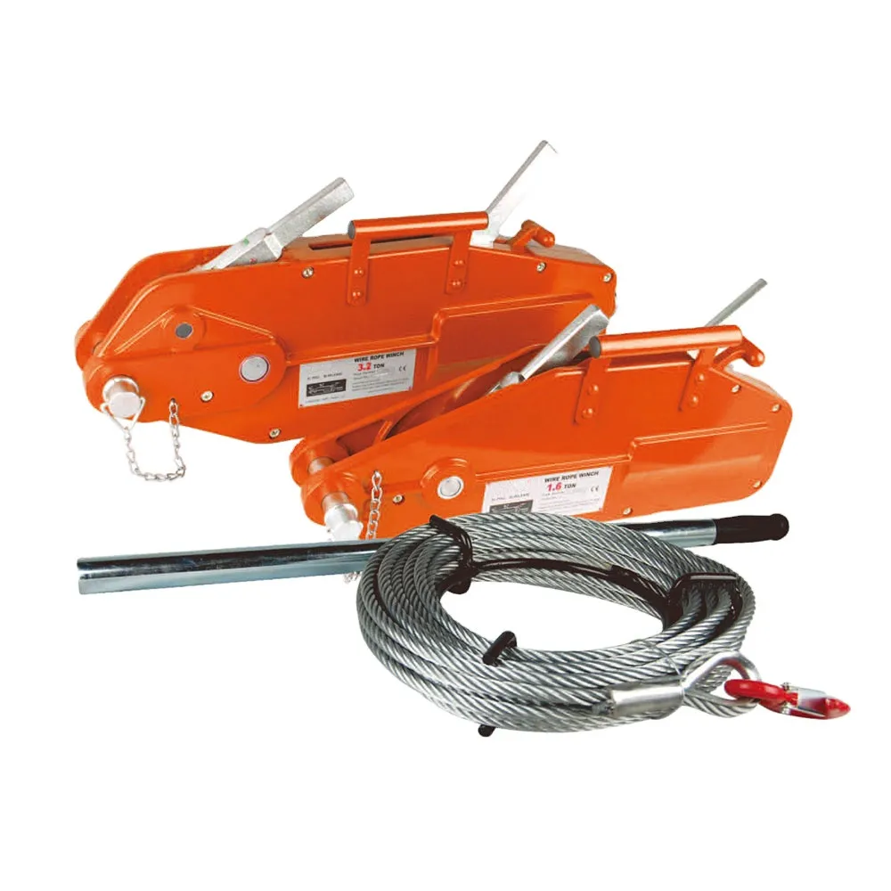 Wholesale Price Customizable Colors 0.8/1.6/3.2/5.4Ton  Wire Rope Hand Pulling Hoist/Trifor