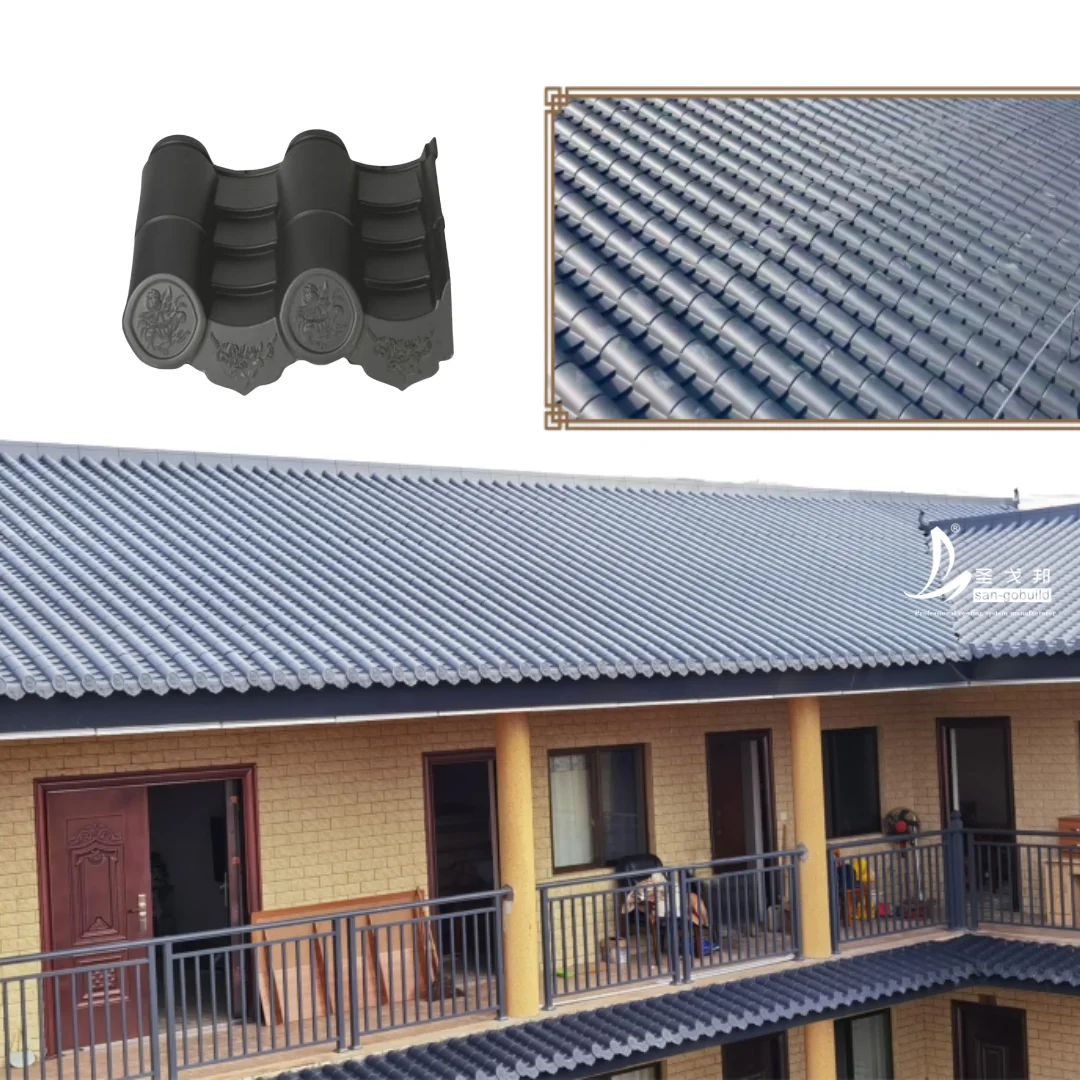 Sangobuild Chinese Style Roof Tile Antique Roofing For Temple, Pagoda, Villa, Shopping Mall, China Town