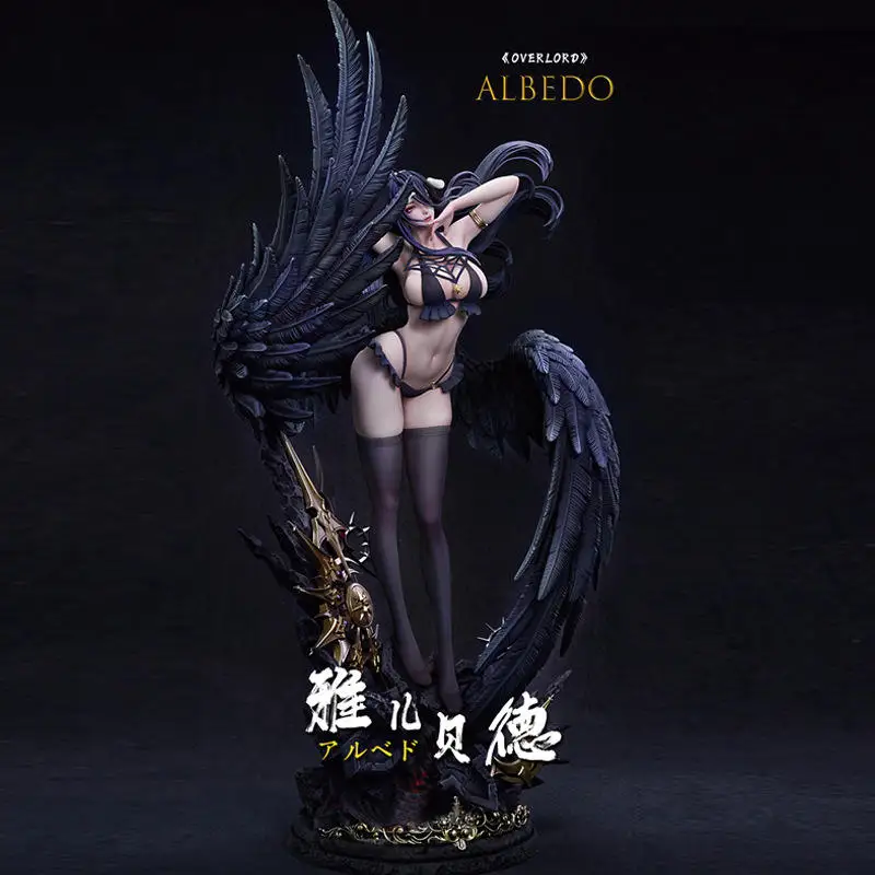 High Quality Albedo GK Full Plan King of the Undead Figure Statue Anime Peripheral Gift Ornament sexy girl figure