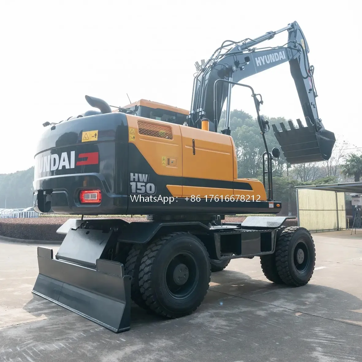 Original Modern HW150 Wheel excavator Cummins Engine Excavator New Low-Priced New Excavator Original new Hyundai HW150