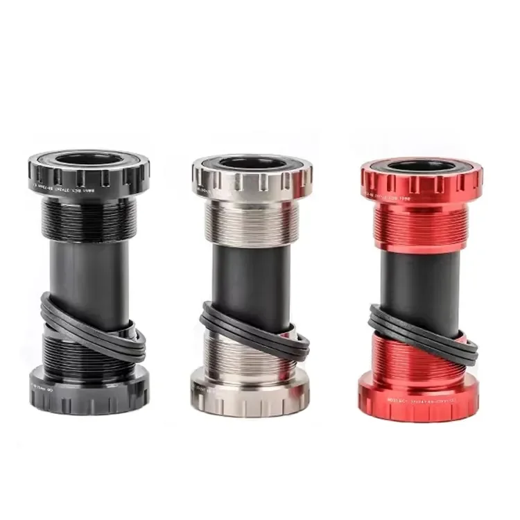 Горный велосипед Bb ось AL + стальной подшипник оси цилиндра ось ввинчивающейся центральной резьбовой Нижний Кронштейн