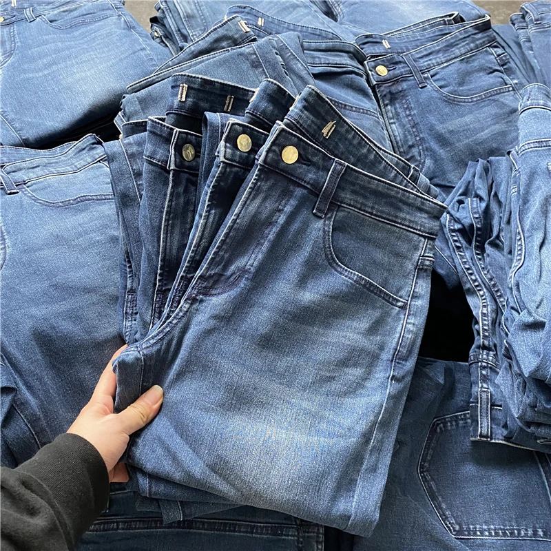 GZY guangzhou cotton jeans stock mens oem jeans