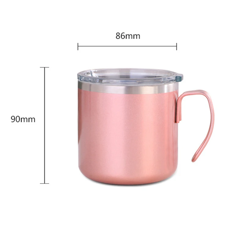 2023 Hot Selling Double Layer 304 Stainless Steel Tumbler Wholesale creative Mug Stainless Steel Coffee Mugs With Handle