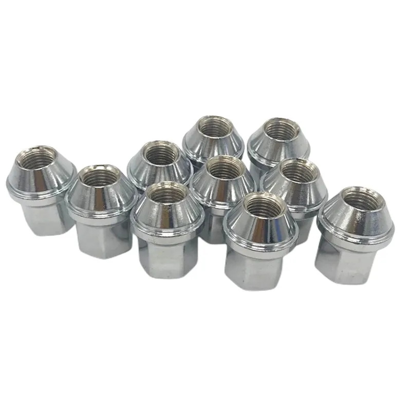 M12 X 1.25 anti theft chrome aluminum titanium truck spike Open End wheel lug nuts for cars