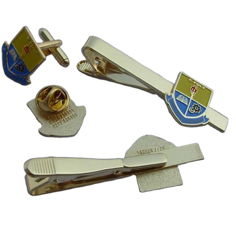 
personalized embossed logo Ghana design badge/cufflinks/tie clip 