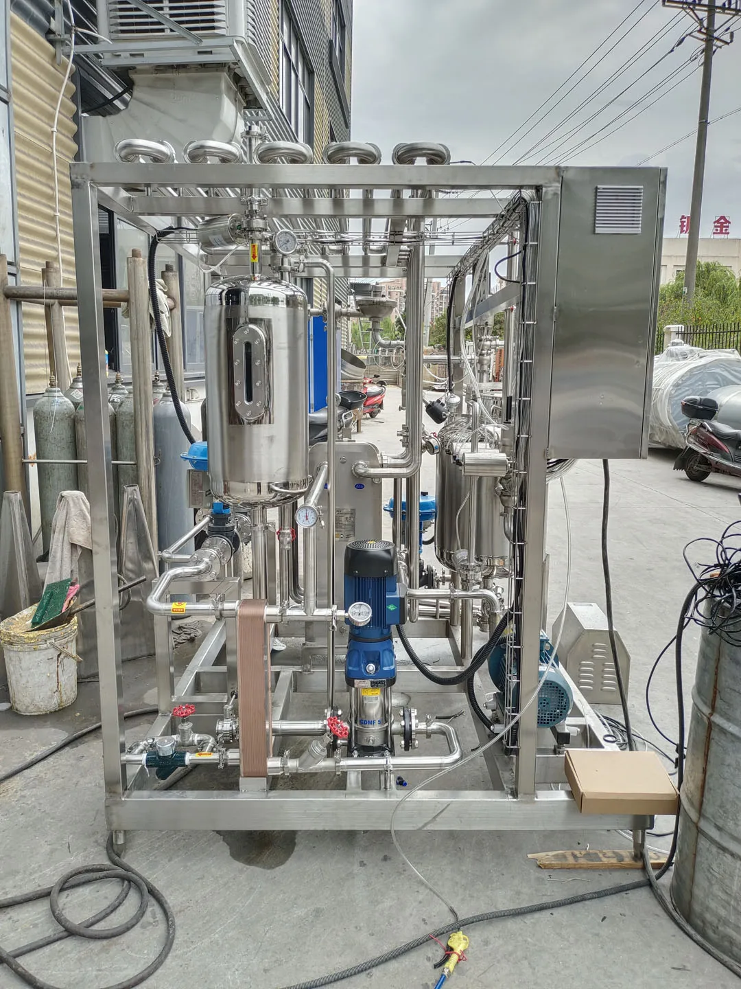 2000 L/H Plate milk pasteurizer/Plate Sterilizer/High quality pasteurizer
