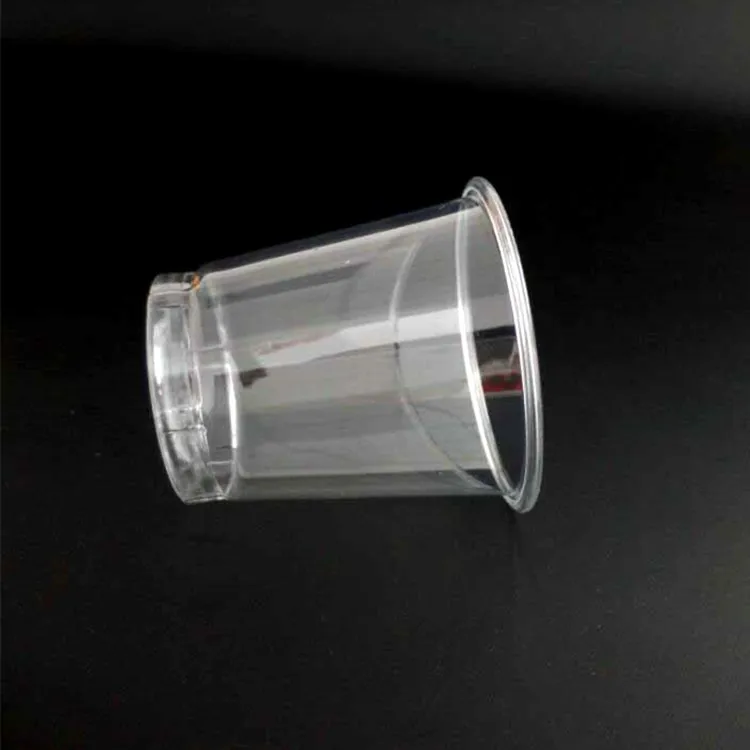 air plane tasting cup 2 oz disposable PET cup for promotional activity
