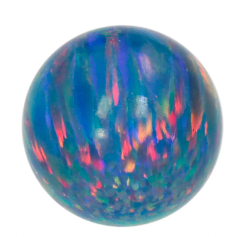 wholesale price Various Color Smooth Ball synthetic opal for jewelry