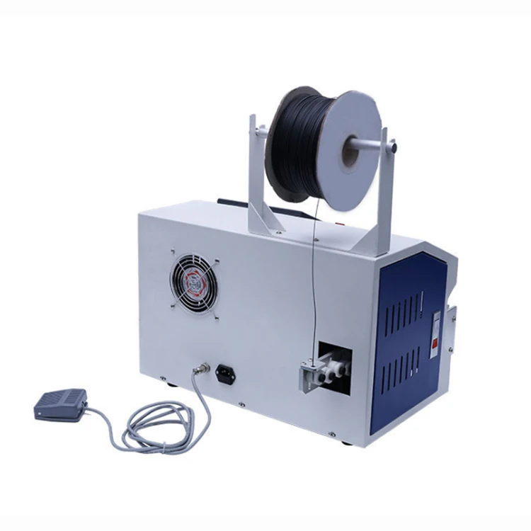 Hot selling Automatic sheathed Wire Coiling Tying tie Winding Machine USB data cable Binding tool