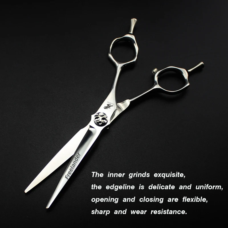 6.0 inch    XLM-01  new fashion design beauty barber scissors flat scissors tooth scissors