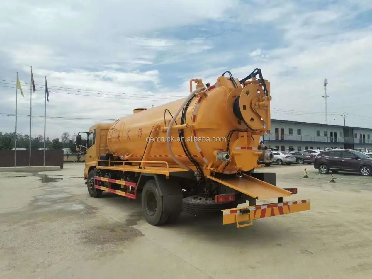 ISUZU GIGA vacuum suction(10cbm)&pressure washing(5cbm) truck 4X2 made in China for exported
