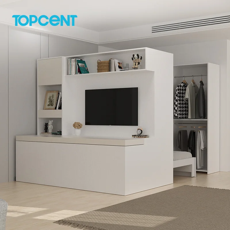 TOPCENT Electric Pull-Out Table/Sofa/Bed Extended System Space Saving Furniture Folding Sofa Bed Mechanism