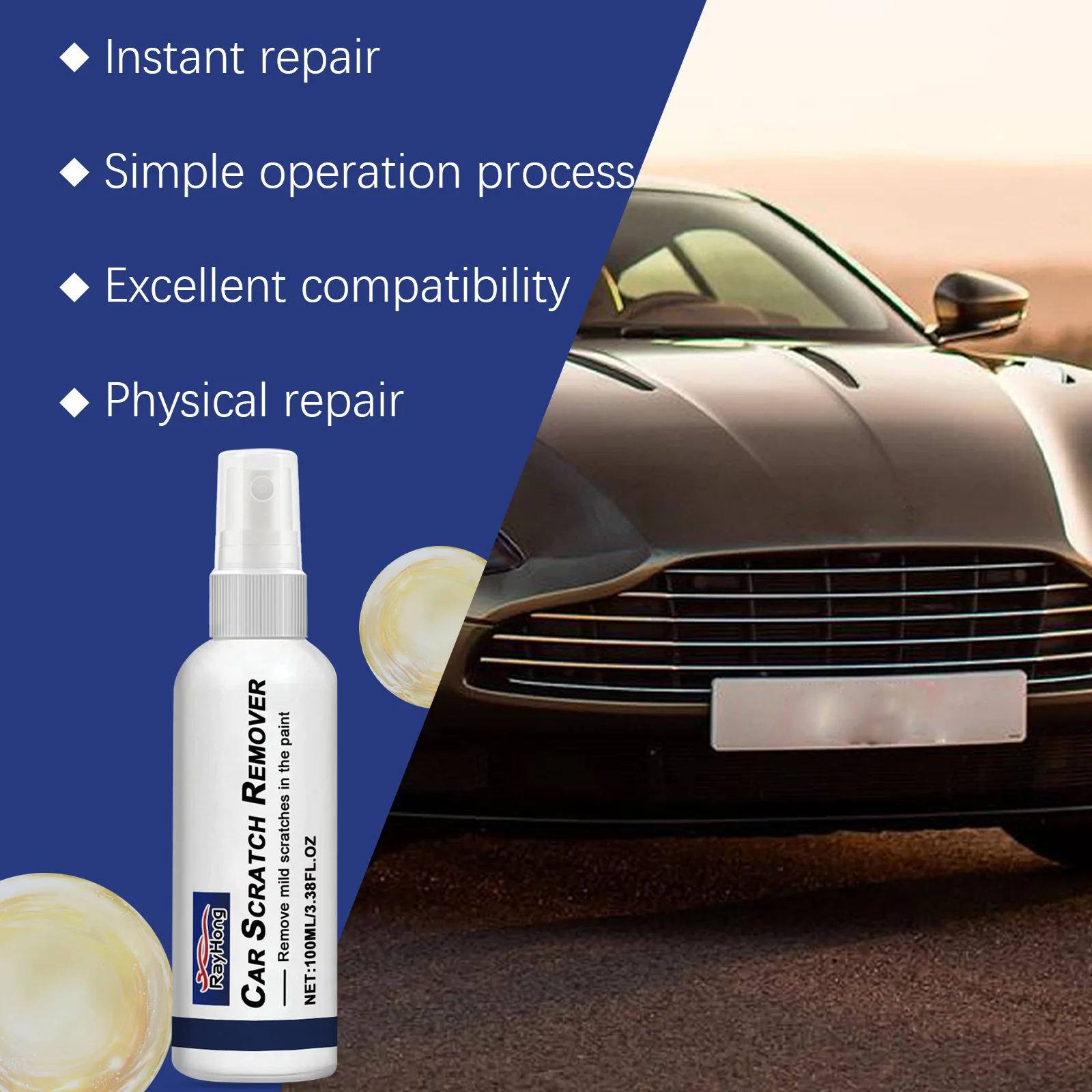 Wholesale car body paint maintenance cleaning and brightening care car scratch repair spray