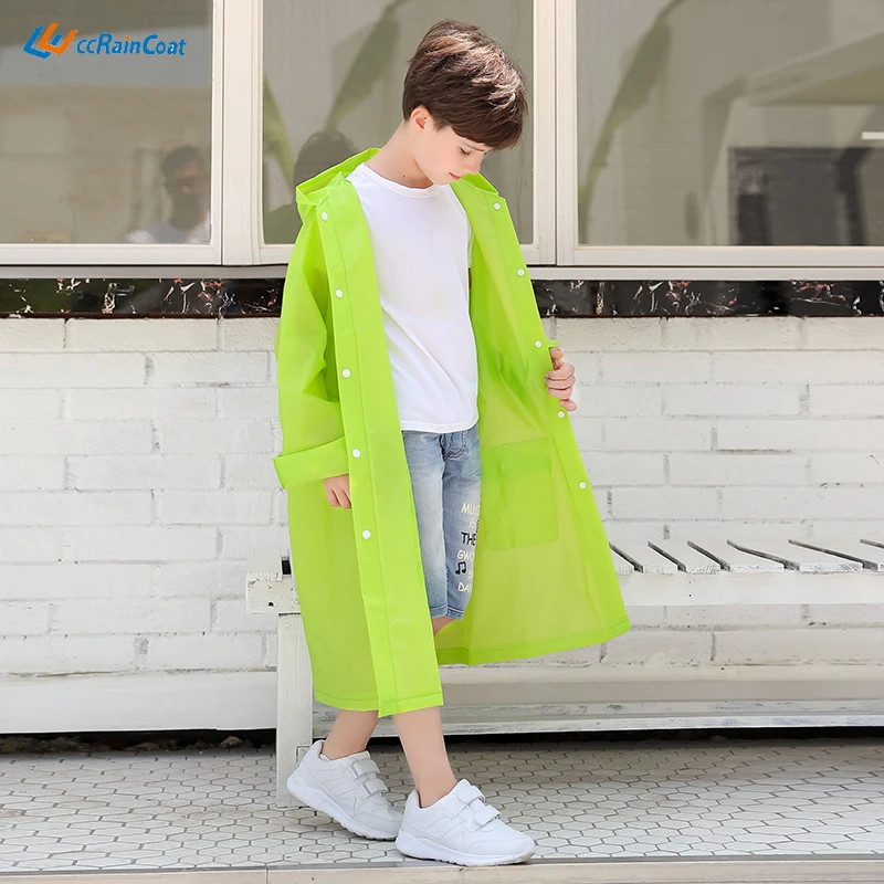 factory price reusable rain poncho raincoat for kids eva raincoat