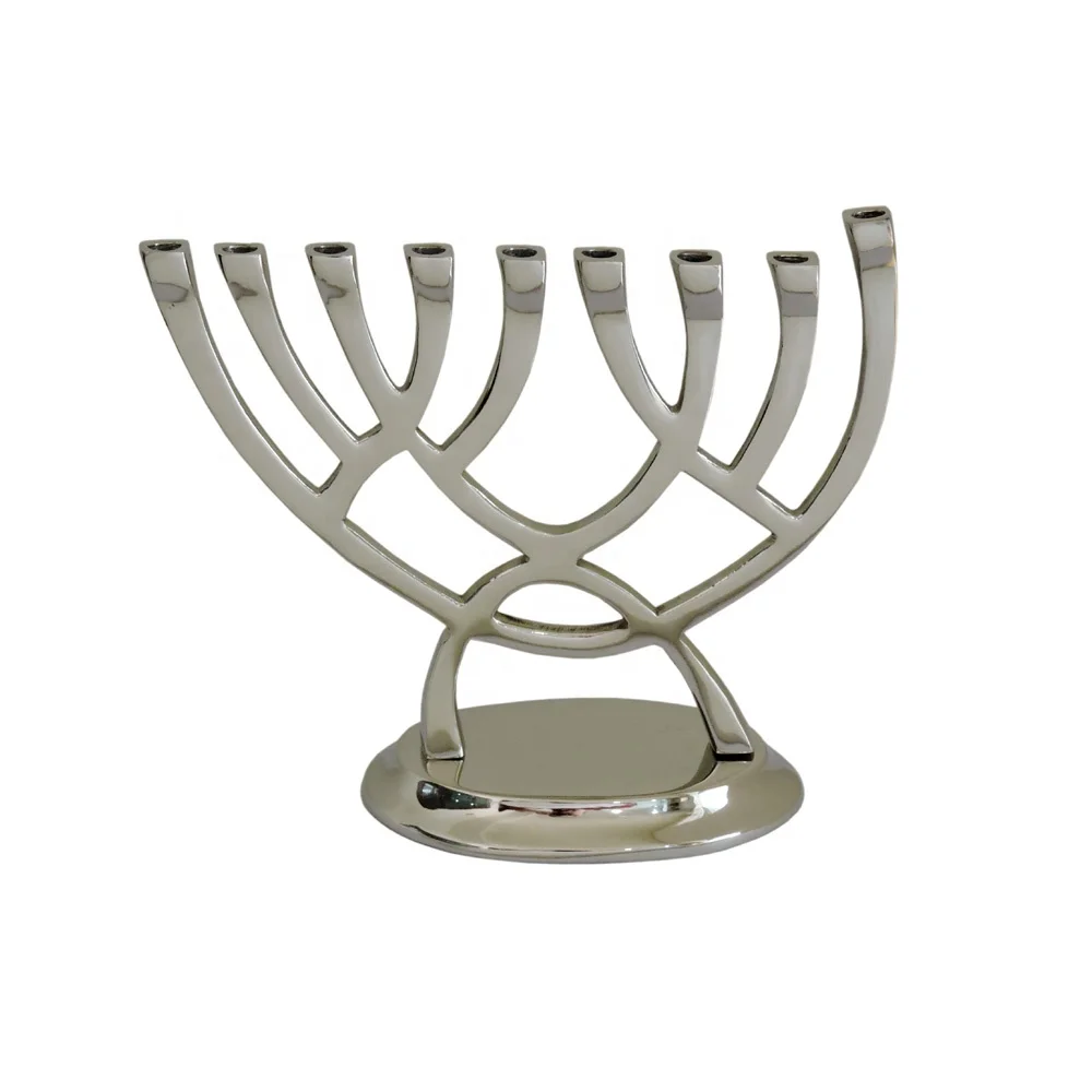 Металлический Подсвечник Menorah еврейский подсвечник в серебряном и золотом цвете используется светлых украшениях