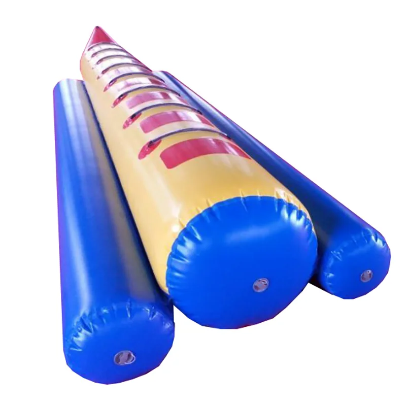 Inflatable water sport games banana boat 3-6 seaters double tube floating for Beach and Water Park