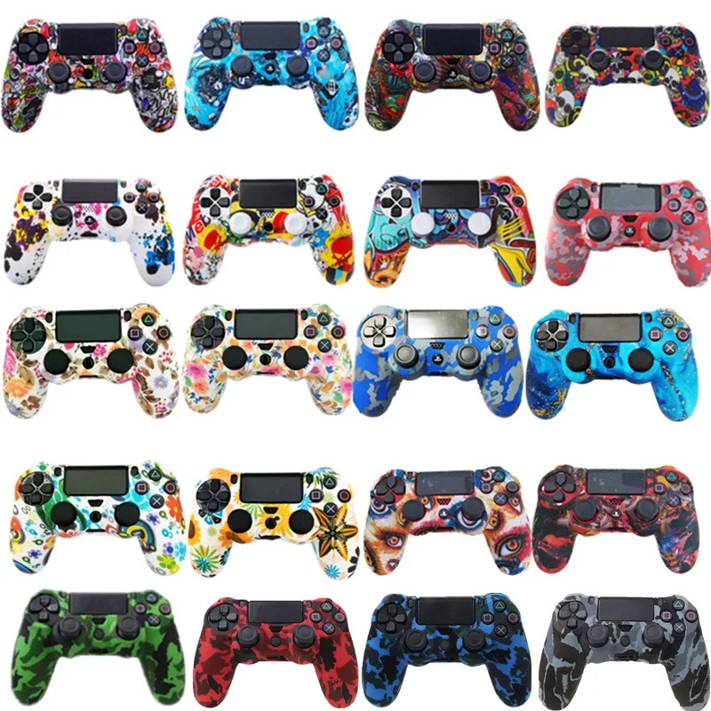  Нескользящий цветной защитный силиконовый чехол для Sony Playstation 4 Обложка PS4 силиконовые чехлы
