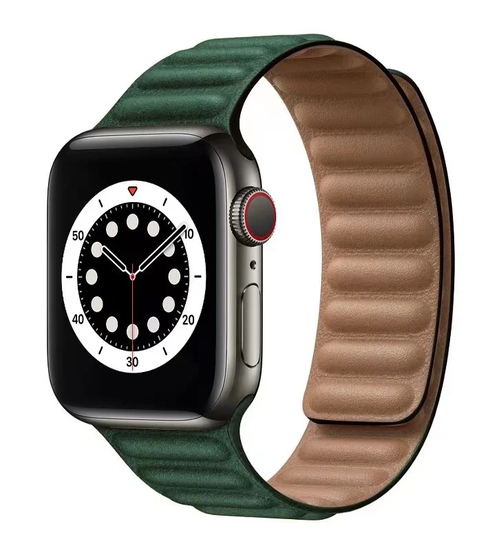 2020 New Released Classic magnet leather loop band strap for Apple watch series 23456 and SE 38/40 mm and 42/44 mm