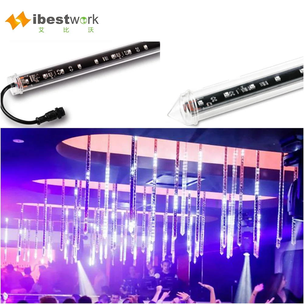 Hot-Sell Pixel Led Milky Tube Light Waterproof IP65 DMX512 360 PIXEL Tube Full Color DMX DJ Stage Event Light Wedding Light