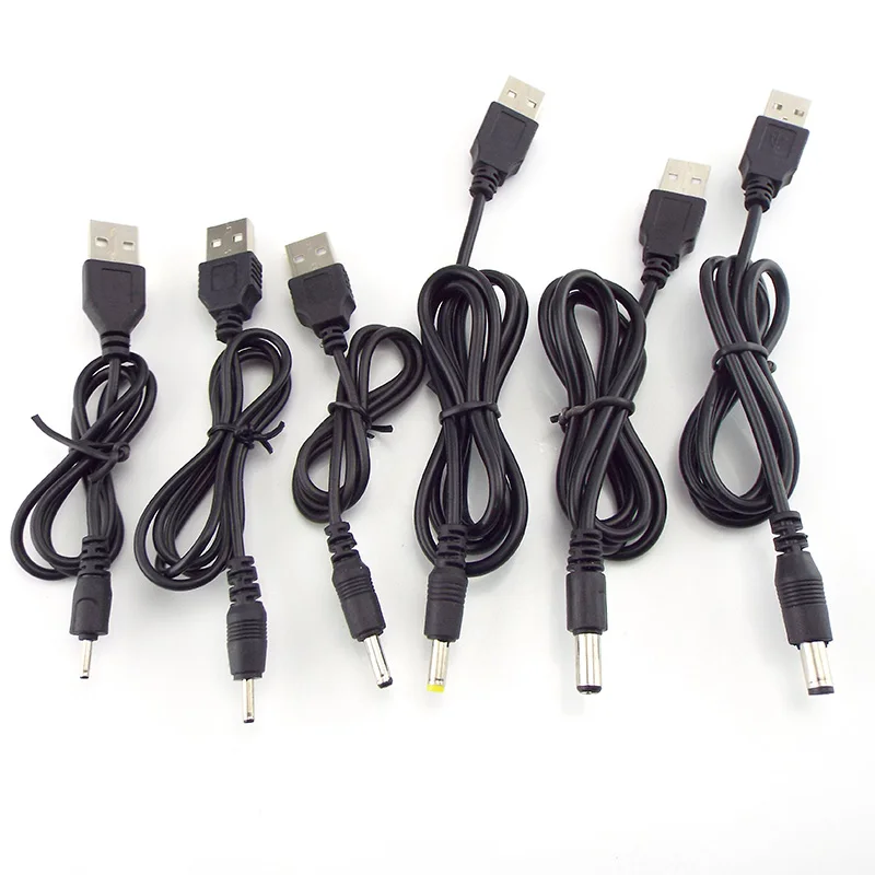 USB к DC 3 5*1 35 мм 2 0*0 6 5*0 7 4 0*1 5 5*2 1 Штекерный разъем В Удлинительный кабель