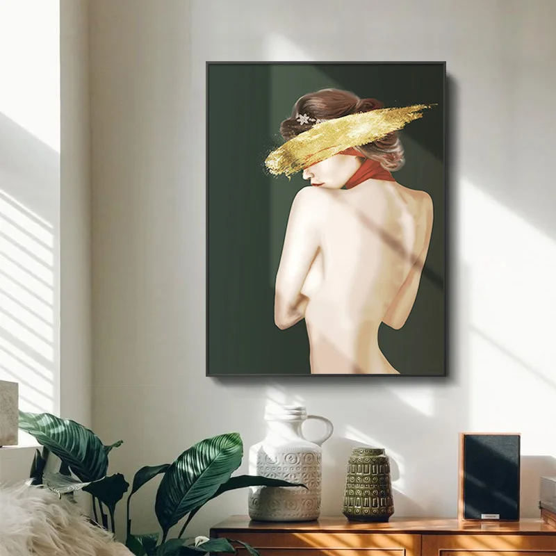 
Home Light Luxury Art Character Beauty Decorative Creative Personality Porch Wall Hanging Nude Paintings 