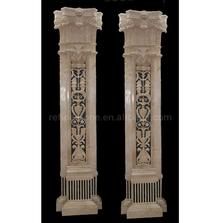Декоративная мраморная интерьерная колонка