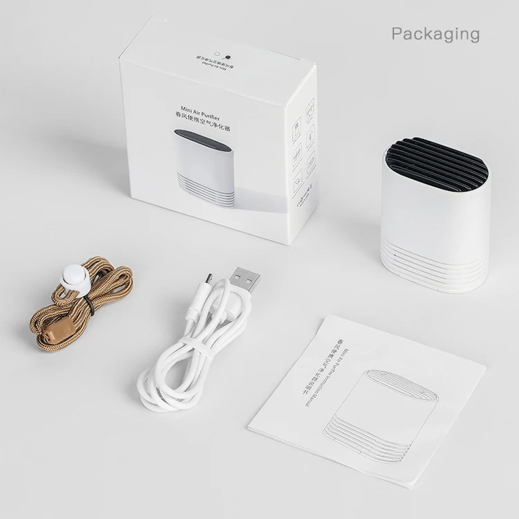 
Travel size negative Ion generator portable necklace air purifier around the neck 