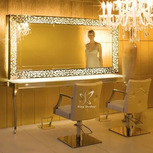 
beauty salon furniture/french style mirror/lighted salon stations 