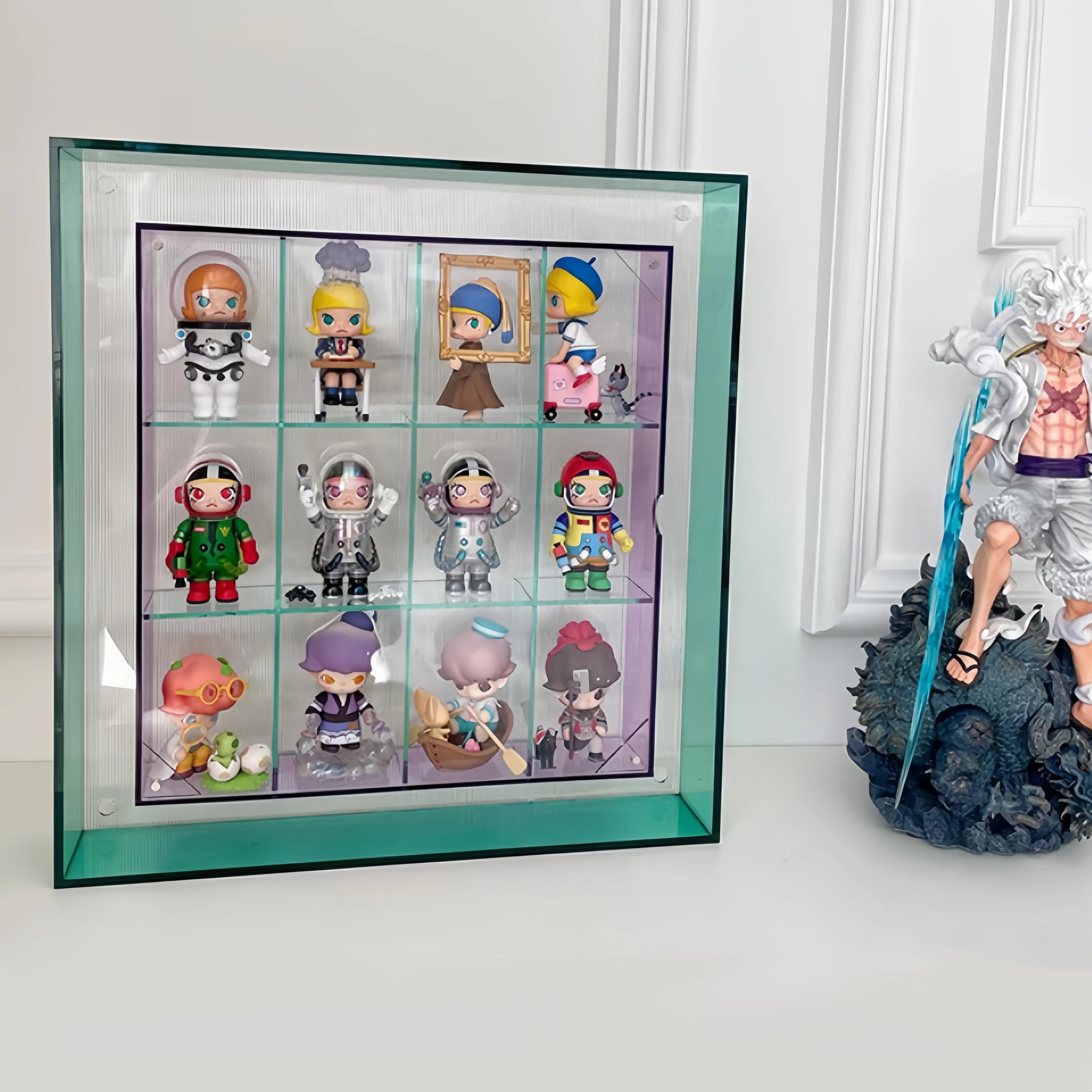 POP Blind Box Storage Display Rack Wall Frame Transparent Acrylic Doll Model Storage Display Box Stackable Dustproof Magnetic