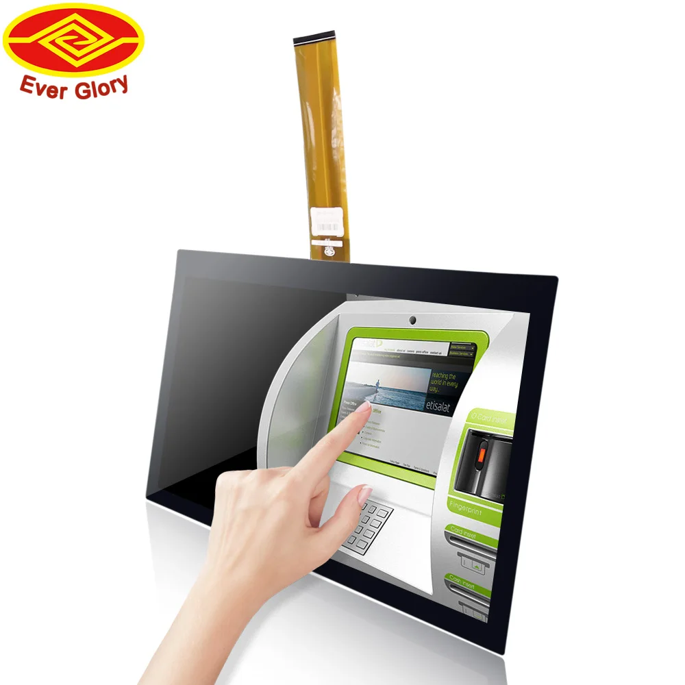 Optical Bonding High Brightness 13.3 Inch TFT LCD 10 Touch Points Projected Capacitive Pcap Touch Screen Touch Module