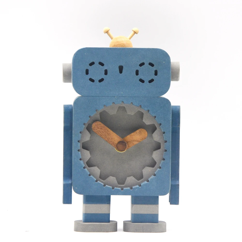 Hot Selling Robot Design Cartoon Mechanism Alarm Clock Wholesale
