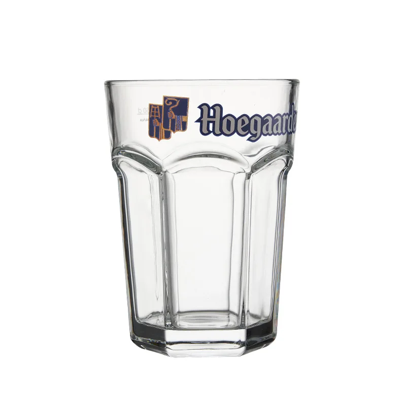 High quality Belgium Hoegaarden Brand 500ML Giant Beer Glass With Printing Logo