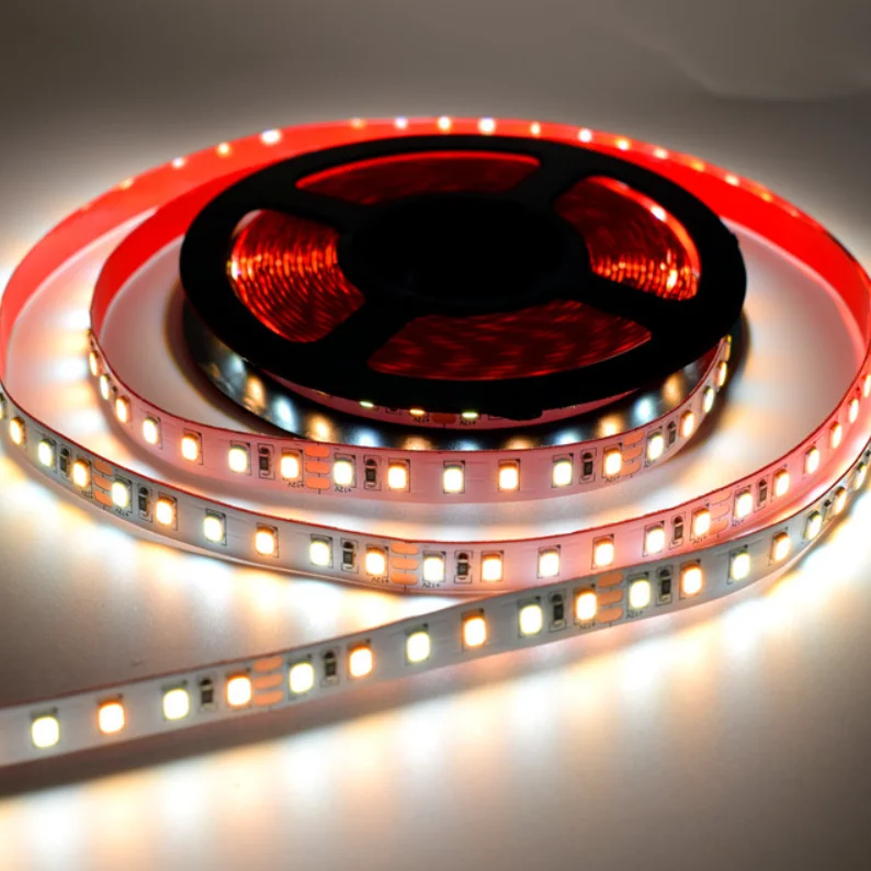 Оптовая продажа 10 м Светодиодная лента 2835 SMD 8 мм 12 В 3000 К 6000 гибкая светодиодная для зеркального кухонного шкафа