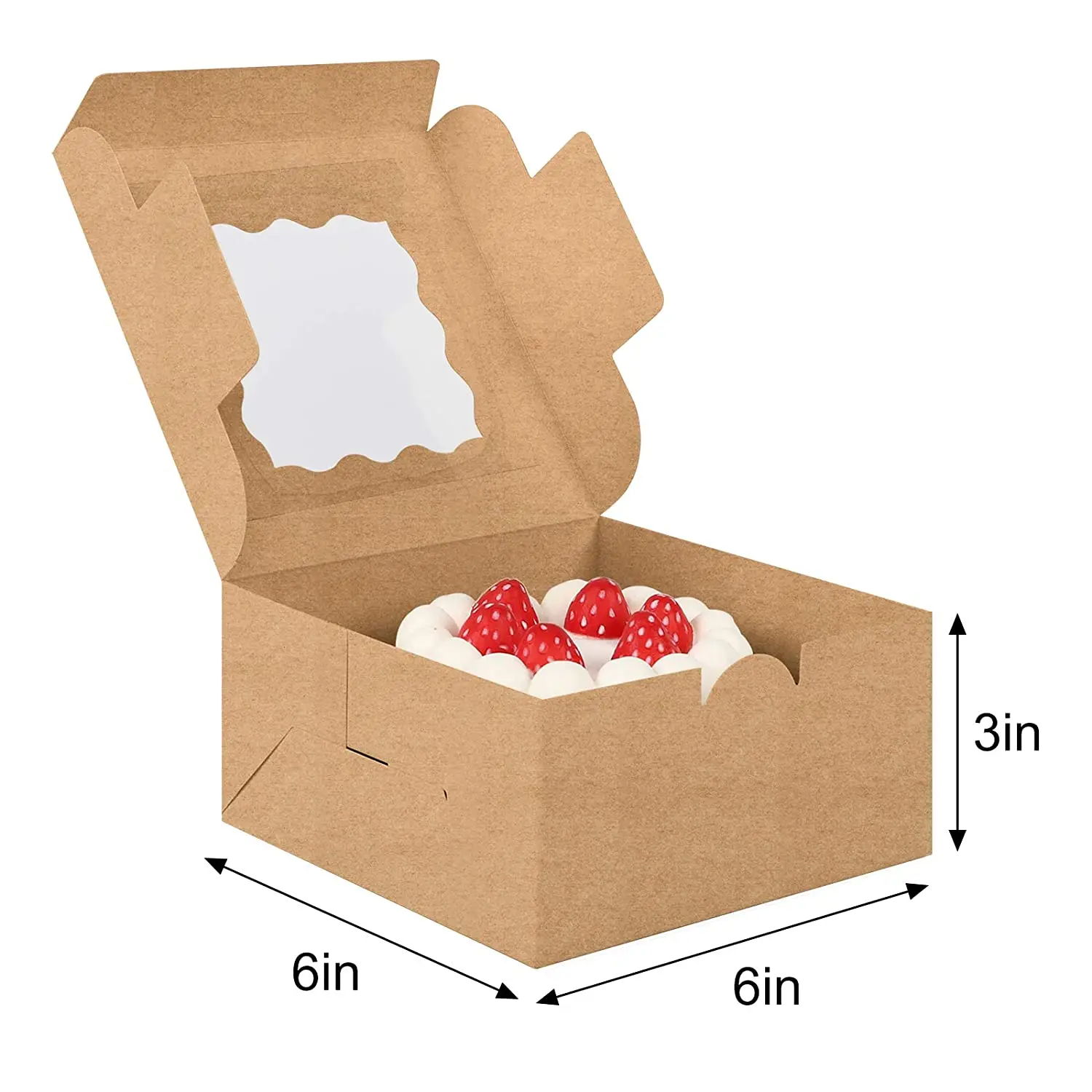 Chinese supplier custom kraft paper food box salad fruit paper container disposable food packaging box