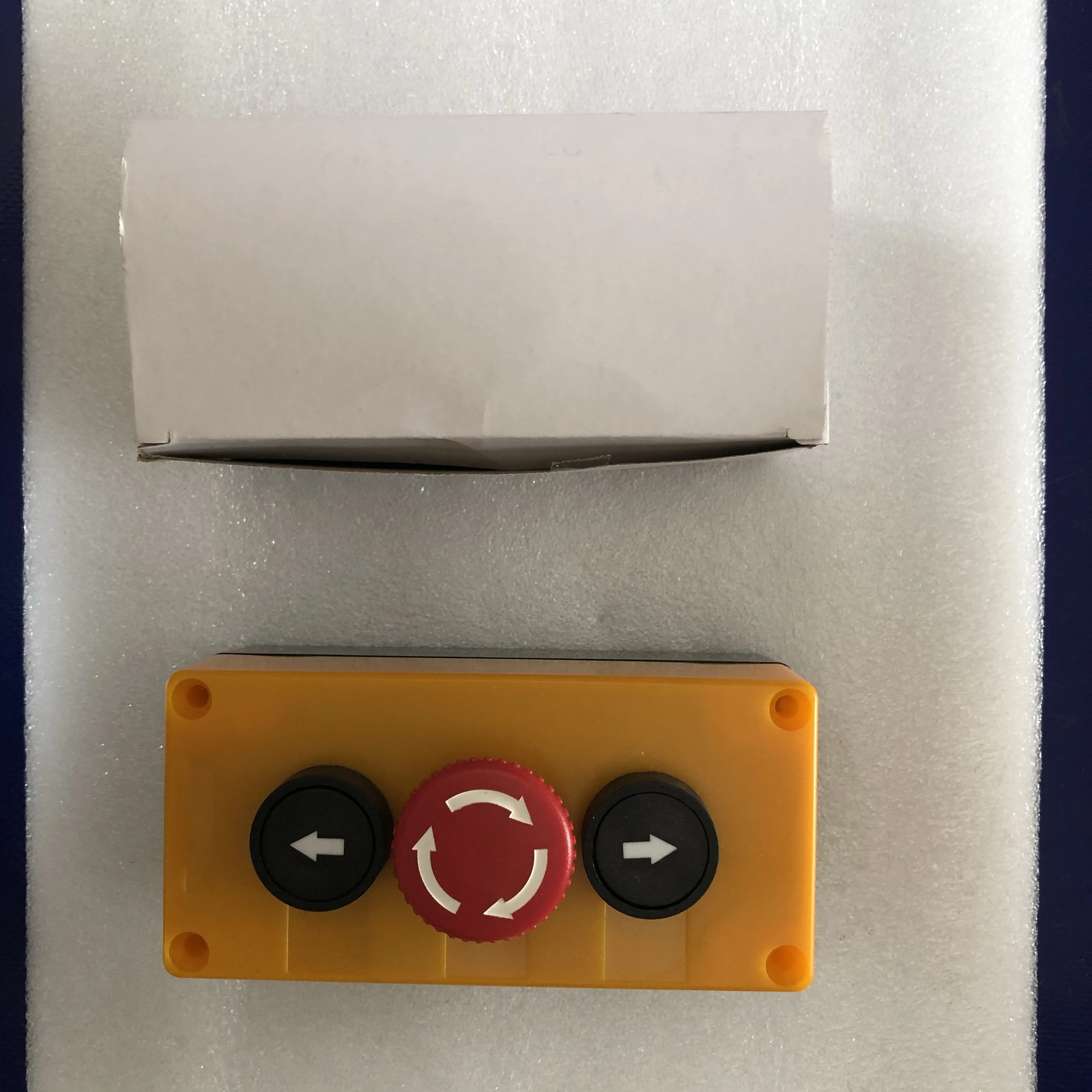 emergency stop roller shutter door lift control box three holes button switch box for high speed door