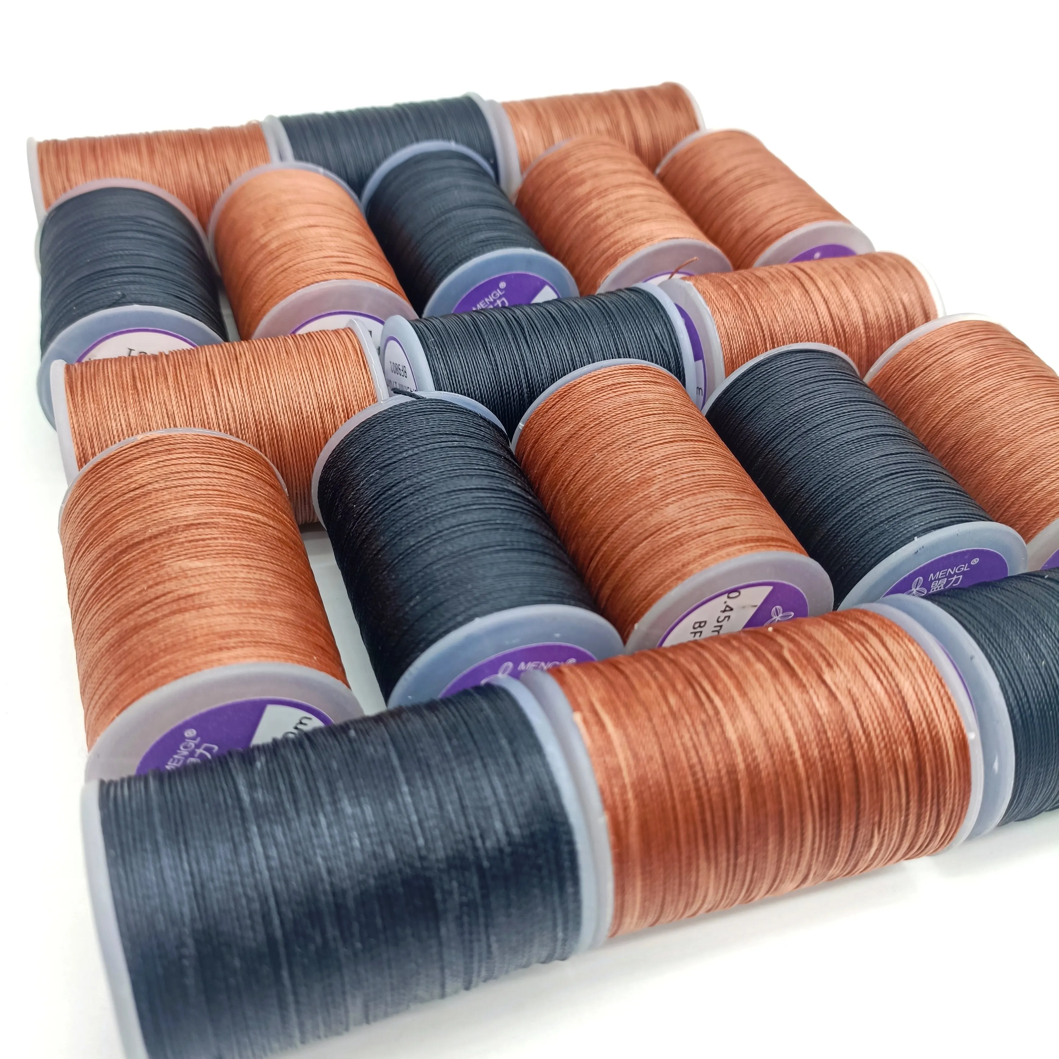 wholesale polyester nylon waxed thread 1mm for leather shoes ,beading