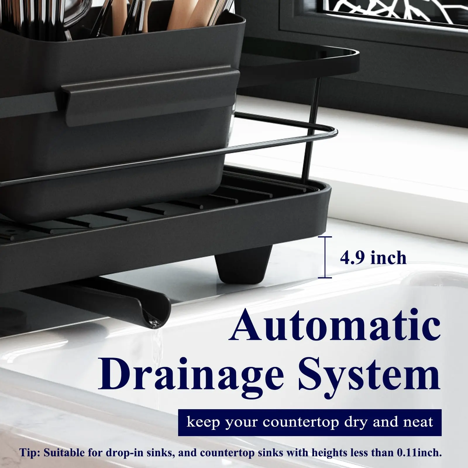Functional Metal Dish Drying Rack Space-Saving Kitchen Organizer & Sink Storage Steel Design with OEM/ODM Welcome