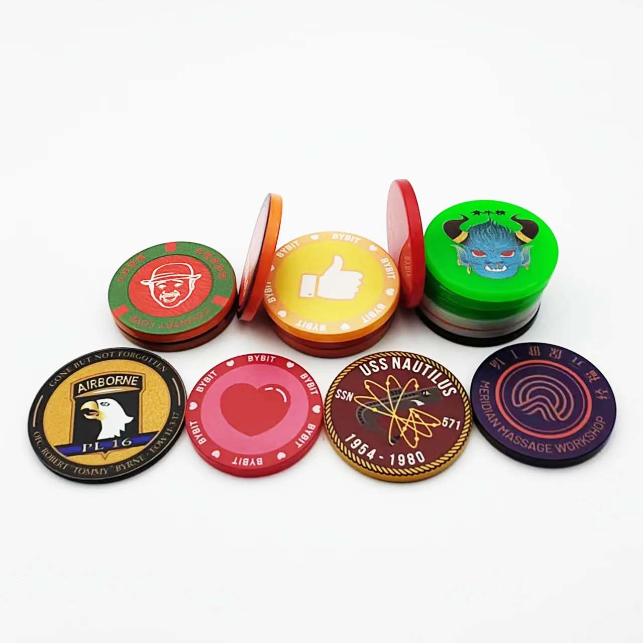 Unisex Customized round Plastic Chips Acrylic Cartoon Game Coins for Chess & Card Points Money & Banking Toys