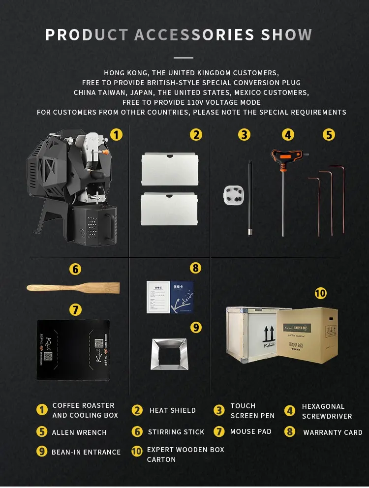 Sniper m2 pro santoker r15 pro manual coffee roaster  2kgbatc PK behmor roaster