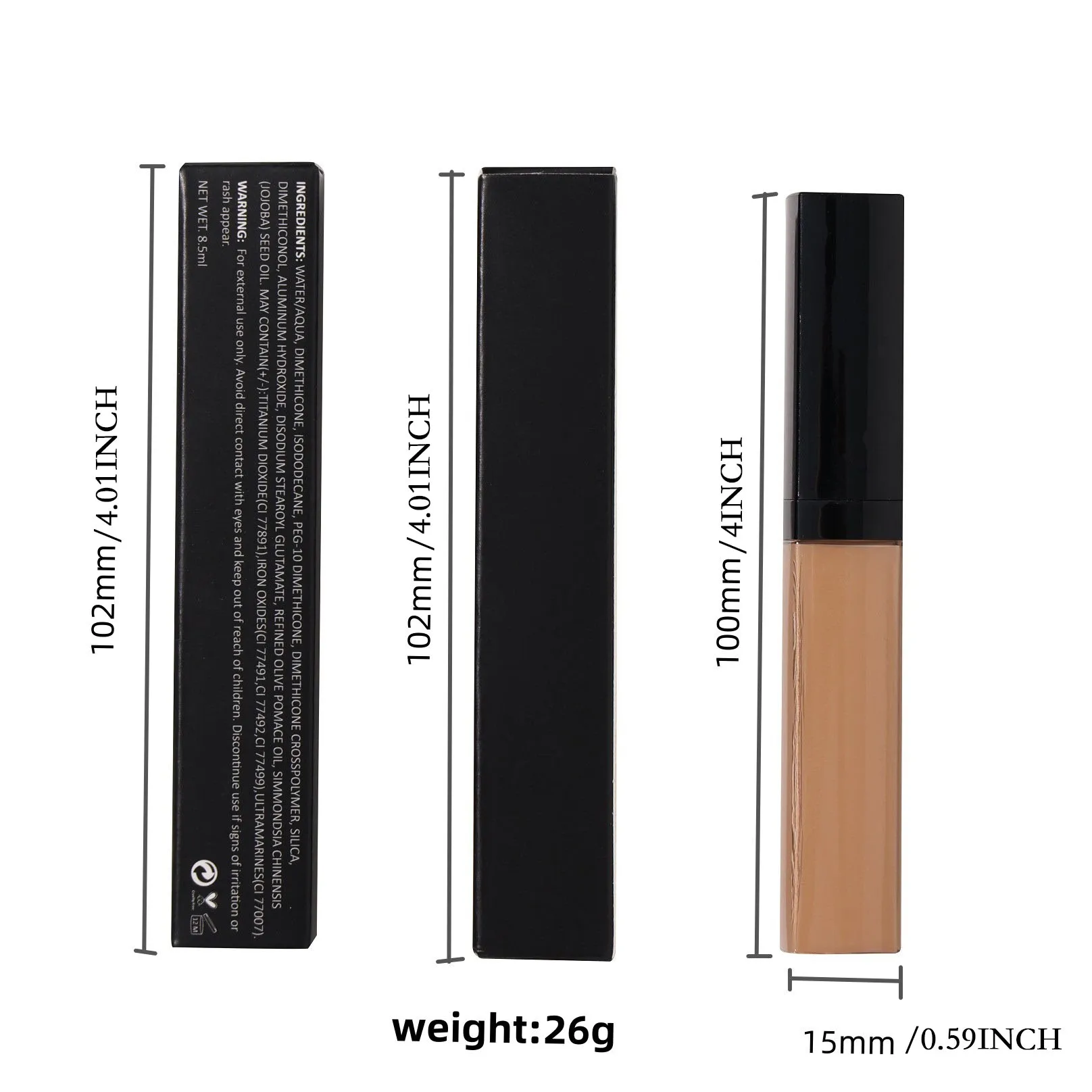 Private Label High Definition Liquid Concealer Cosmetic New Arrivals Waterproof Full Coverage Concealer