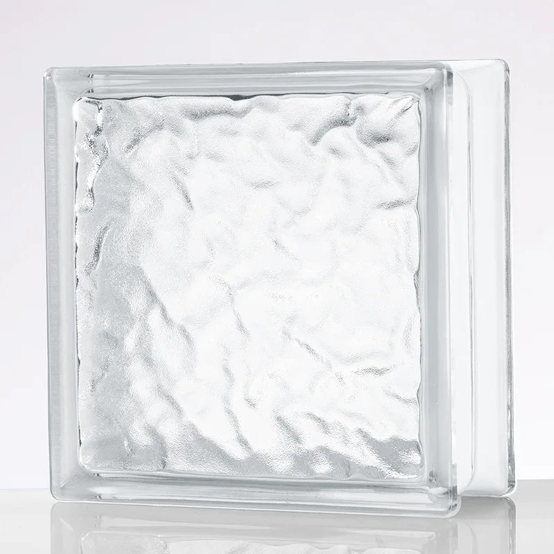 Transparent Hollow Brick Square Color Hot Melt Glass Brick Frosted Crystal Brick Porch Partition Wall Glass Block