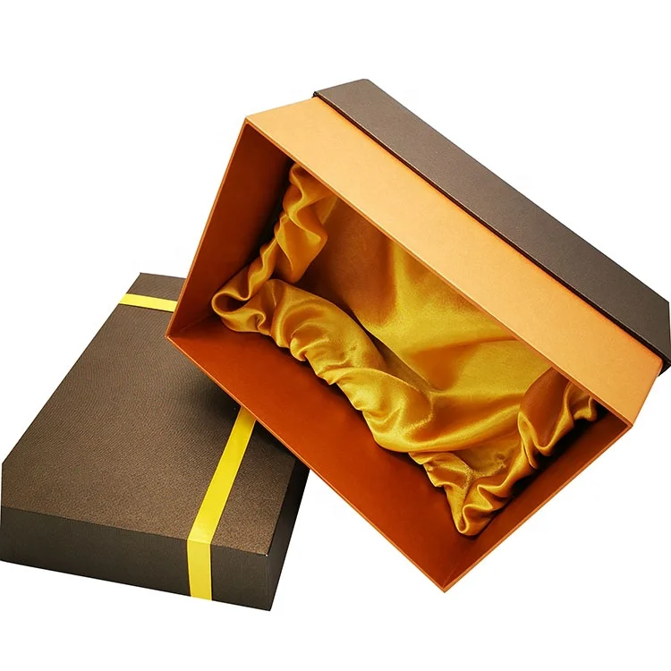 Rigid Brand Logo Gift Box Luxury Custom Apparel Clothing Packaging Boxes With Satin Insert