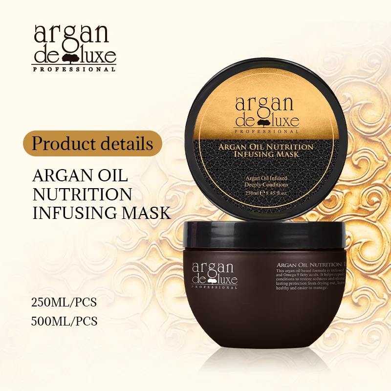 Argan Deluxe morocco Argan Oil Nutrition Infusing Mask 250ml oem odm keratin hair treatment