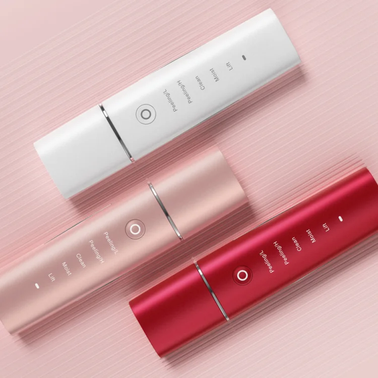 COSBEAUTY портативный Ионный ультразвуковой пилинг для лица, ультразвуковой шпатель для кожи, профессиональный скребок для кожи